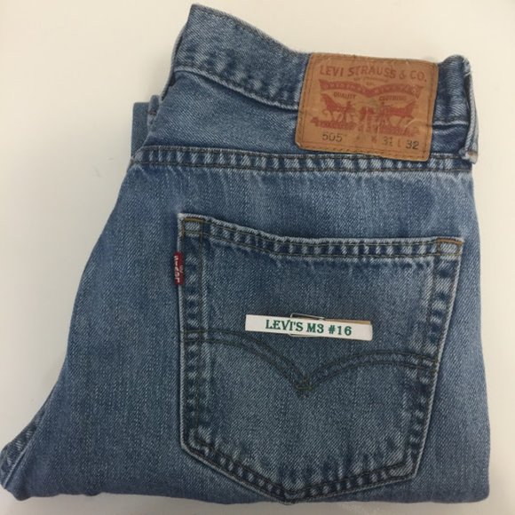 Levi's 505 Jeans Straight Leg Blue Denim Red Tab - Picture 12 of 12